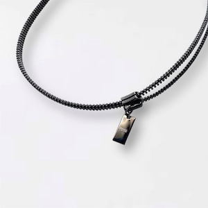 L NECKLACE / Black×Black【PERSO】