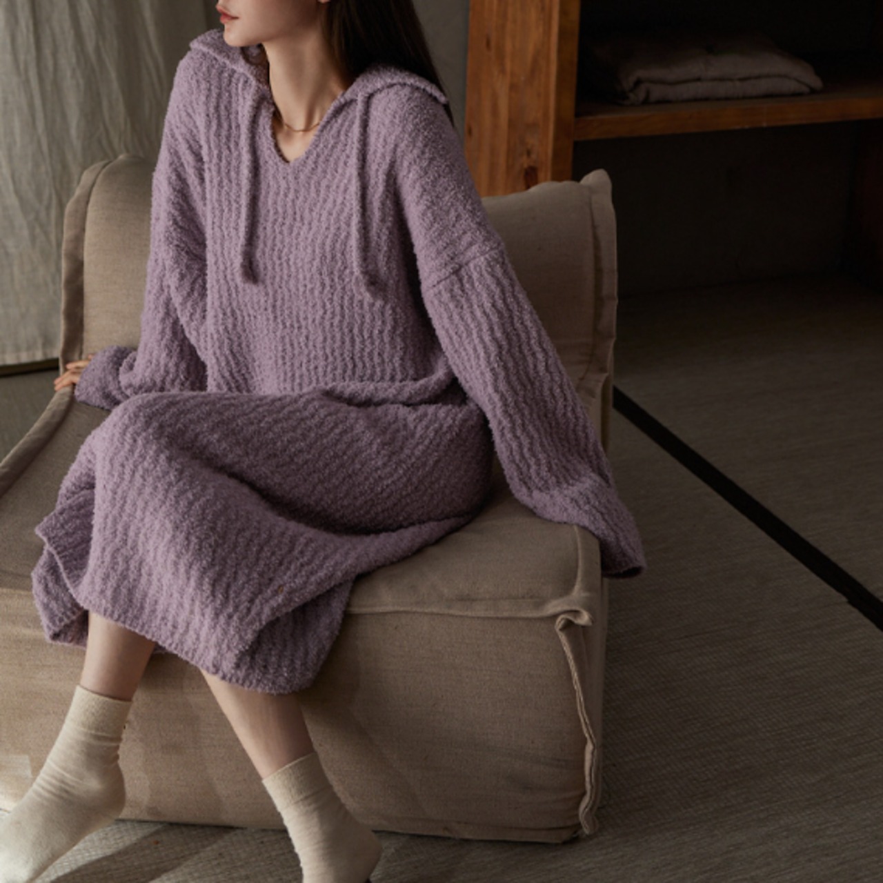 ミスティック・ライラック  リラックスワンピ　M25132