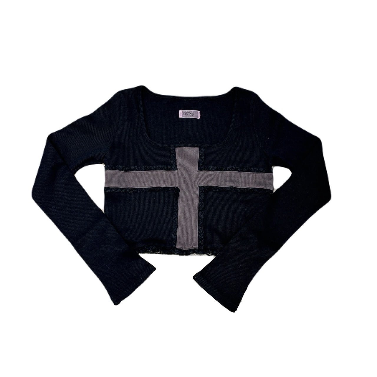 Starry⭐︎レースクロスリブトップス | lilLilly official webstore