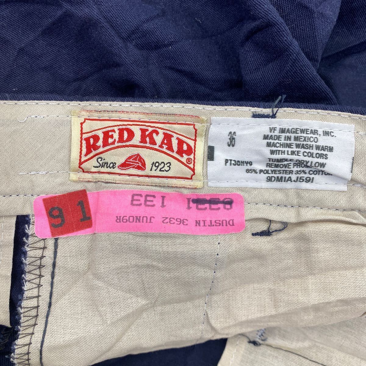 RED KAP チノパンツ W36 レッドキャップ メキシコ製 ネイビー 古着卸