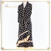 フラメンコ 衣装 ファルダ スカート ボウタイ ブラック系 ゴールド系 ベージュ系 ドセデルフラメンコ DOCE del FLAMENCO 黒 ゴールド ベージュ レース フリル フラメンコスカート ダンス衣装 おしゃれ 高級感 フリルデザイン