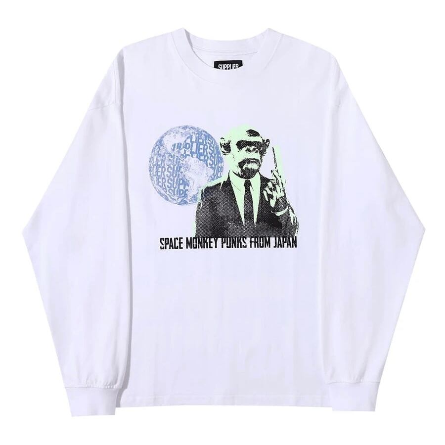 Supplier Space Monkey Long Sleeve Supplier サプライヤー カットソー インナー ロンt 長袖 Tシャツ 韓国 Asapmob Asaprocky 上海 中国 Oy ブランド ファッション メンズ ユニセックス ストリート Colors Supplier Space Monkey Long Sleeve Supplier サプライヤー カットソー インナー ロンt 長袖 Tシャツ 韓国 Asapmob Asaprocky 上海 中国 Oy ブランド ファッション メンズ ユニセックス ストリート Colors