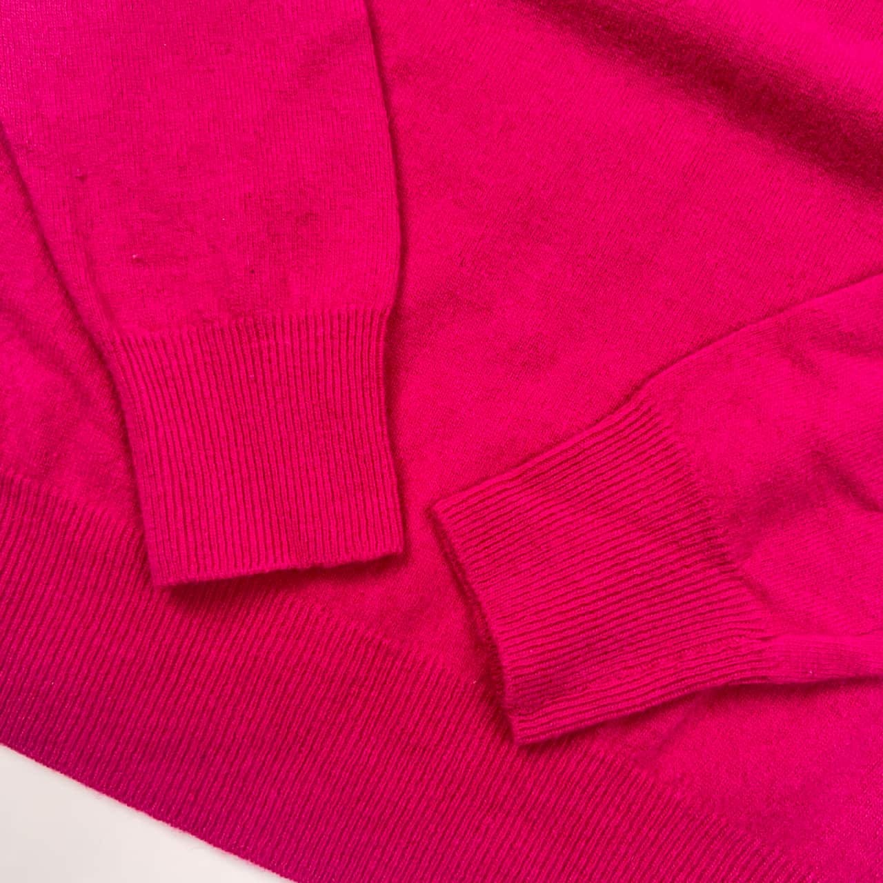 UNITED COLORS OF BENETTON ユナイテッドカラーズオブベネトン 長袖 ウール ニット セーター 46/ピンク レディース