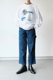 White Hawaii printed sweat shirt