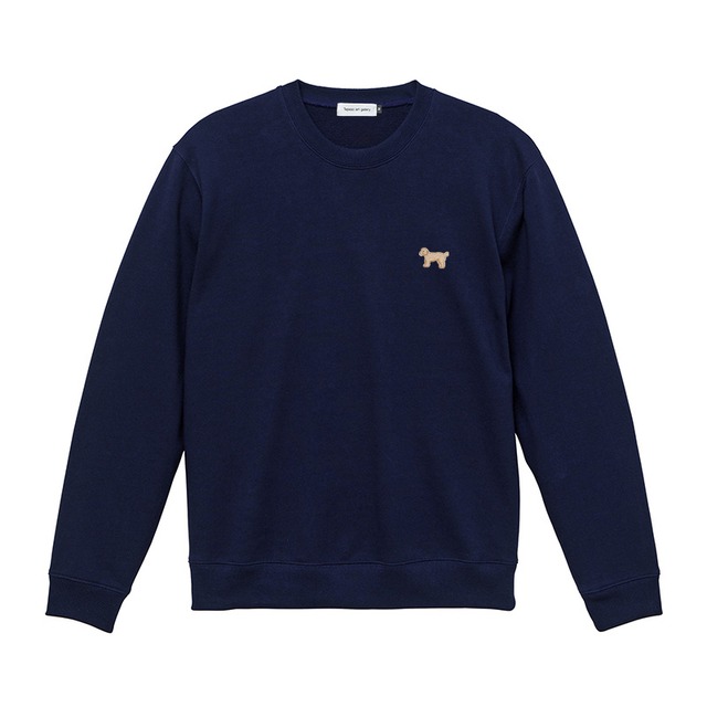 sweat navy：sideways logo