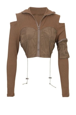 khaki sweater blouse