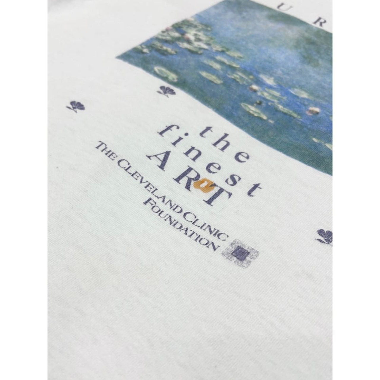 90s CLEVELAND CLINIC FOUNDATION "Claude Monet" Tee MADE IN USA  Size L