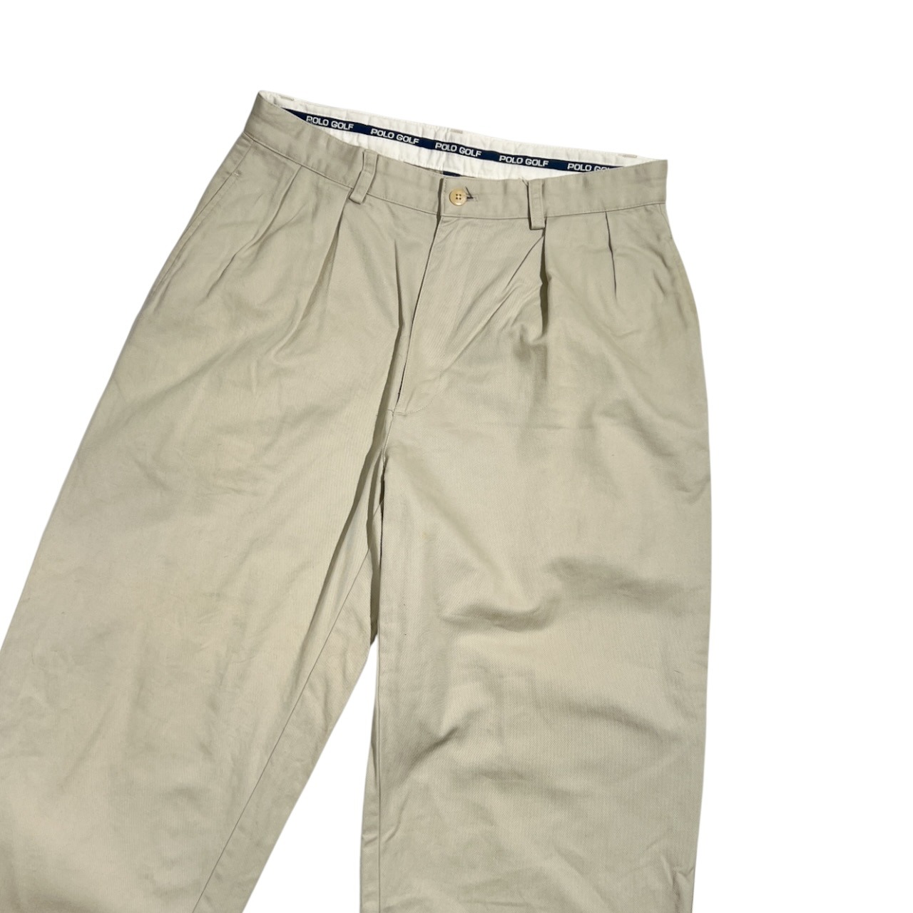 POLO GOLF Ralph Lauren ポロ ゴルフ ラルフローレン ツータック チノパンツ サイズ 32/ライトグレー系 メンズ ナイガイ