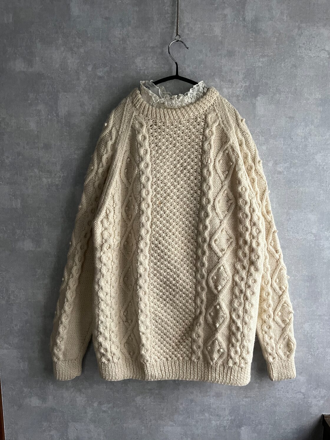 古着 ヴィンテージ レトロ ケーブルニットused ビンテージ 希少 