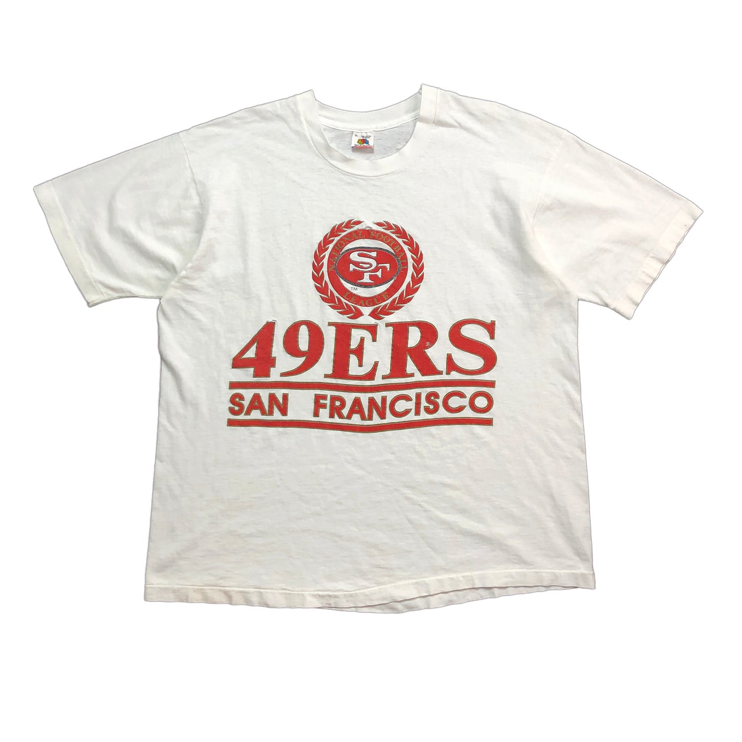 90S USA製 NFL サンフランシスコ 49ERS アメフト ロゴプリント T