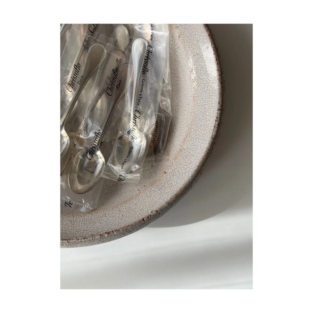 Christofle 　クリストフル　/　“Perles” 　dessert spoon　デザートスプーン　13.5cm　(在庫:16本)