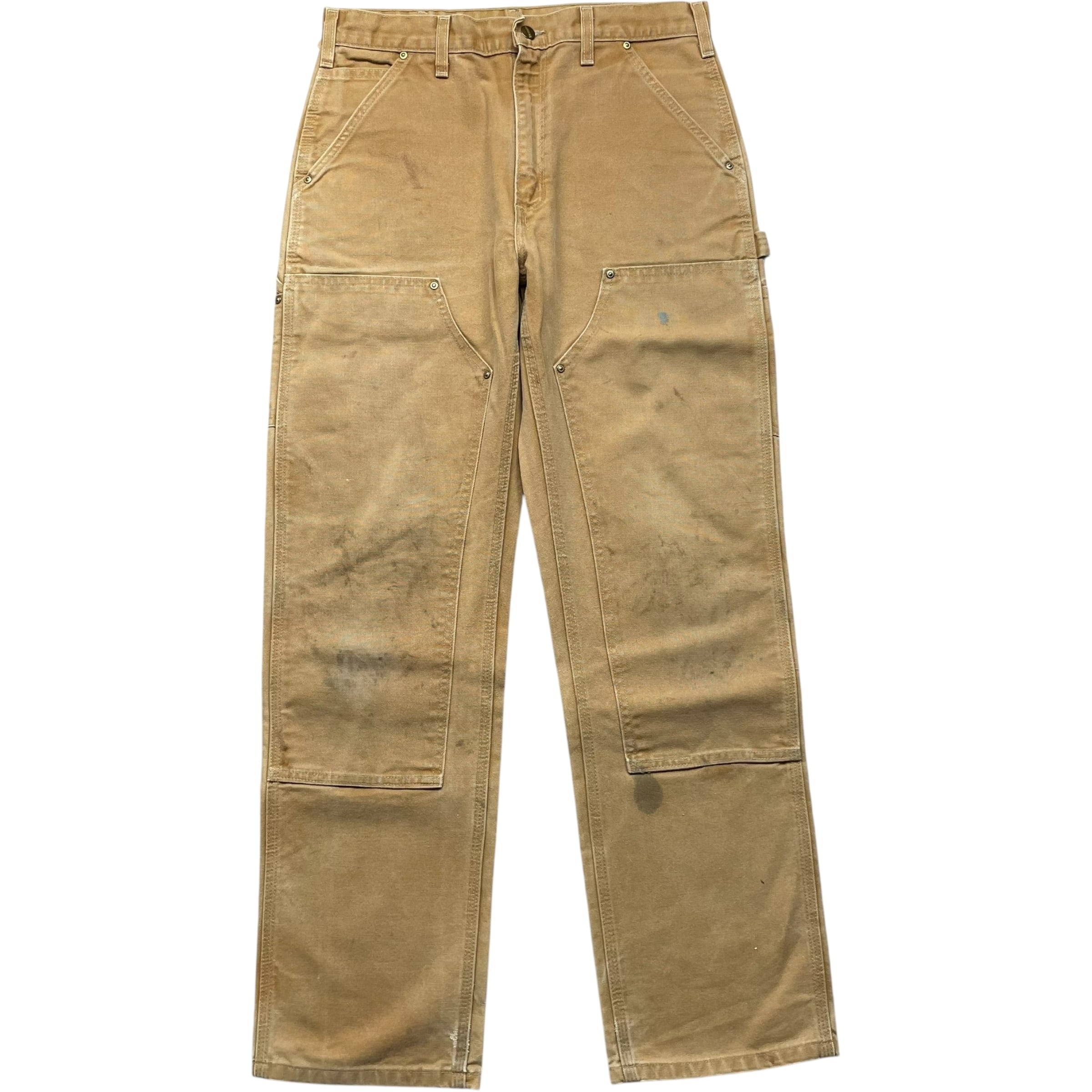 《実寸W34 L31》Carhartt カーハート ワークパンツ ペインターパンツ ダブルニー ブラウン no.9254