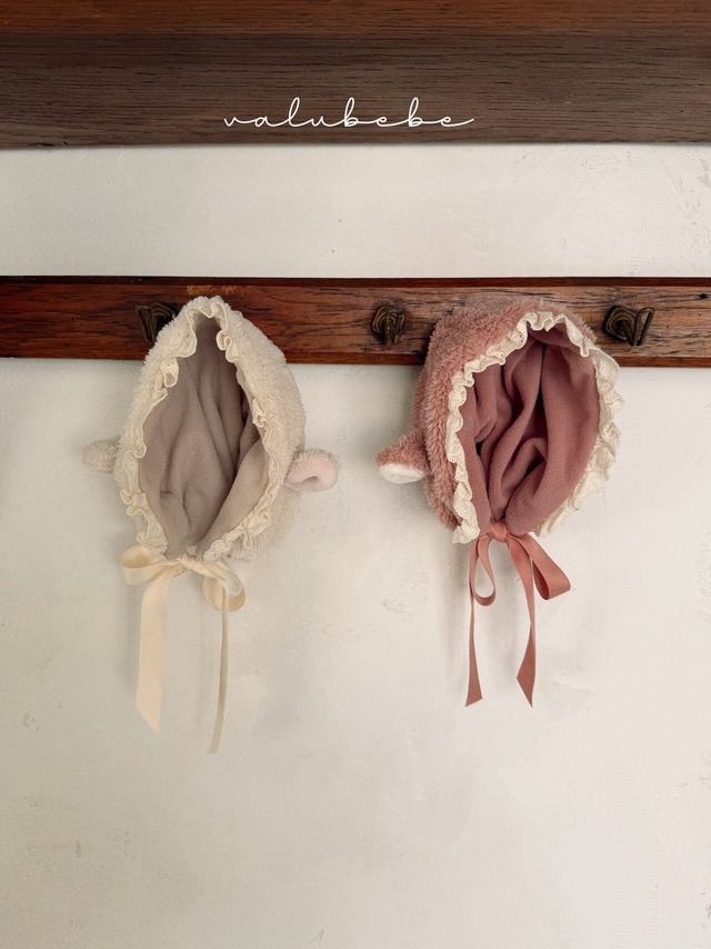 [予約][送料無料]《valubebe》Baby lamb bonnet hat (baby) 95