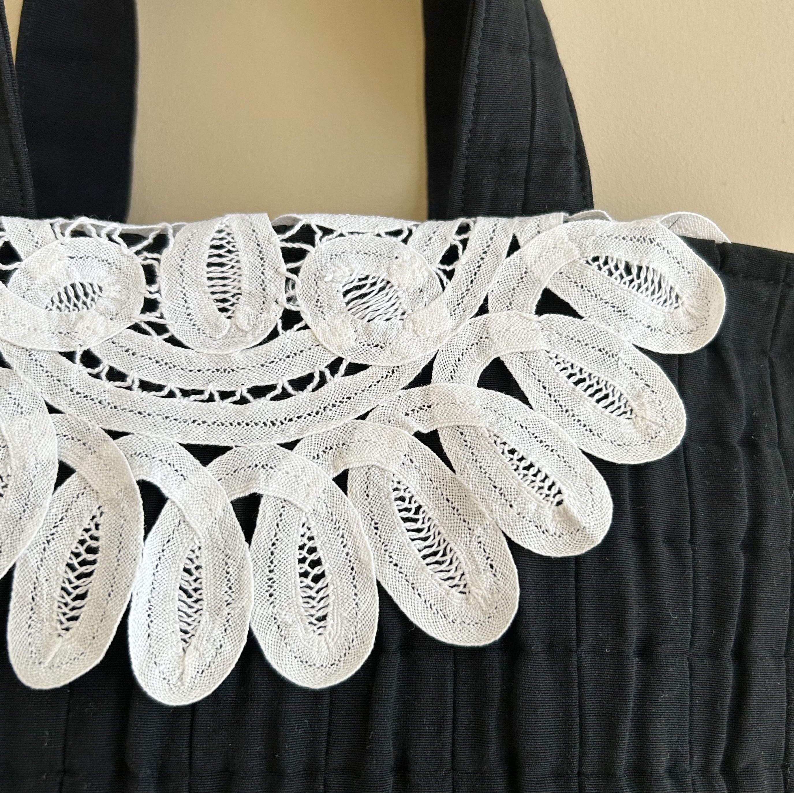 フランスヴィンテージレース・トートバッグ / アンティーク リメイク