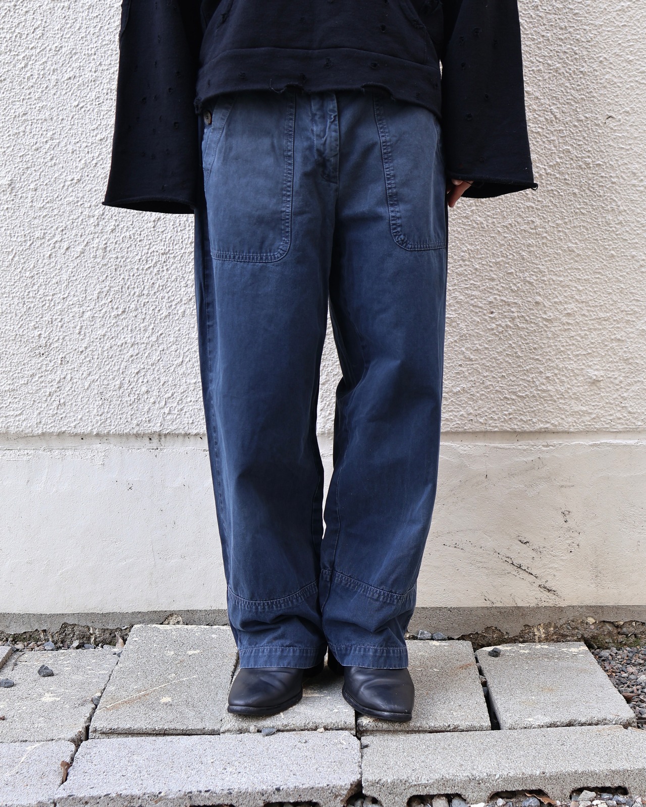 【DRIES VAN NOTEN】deformed work pants