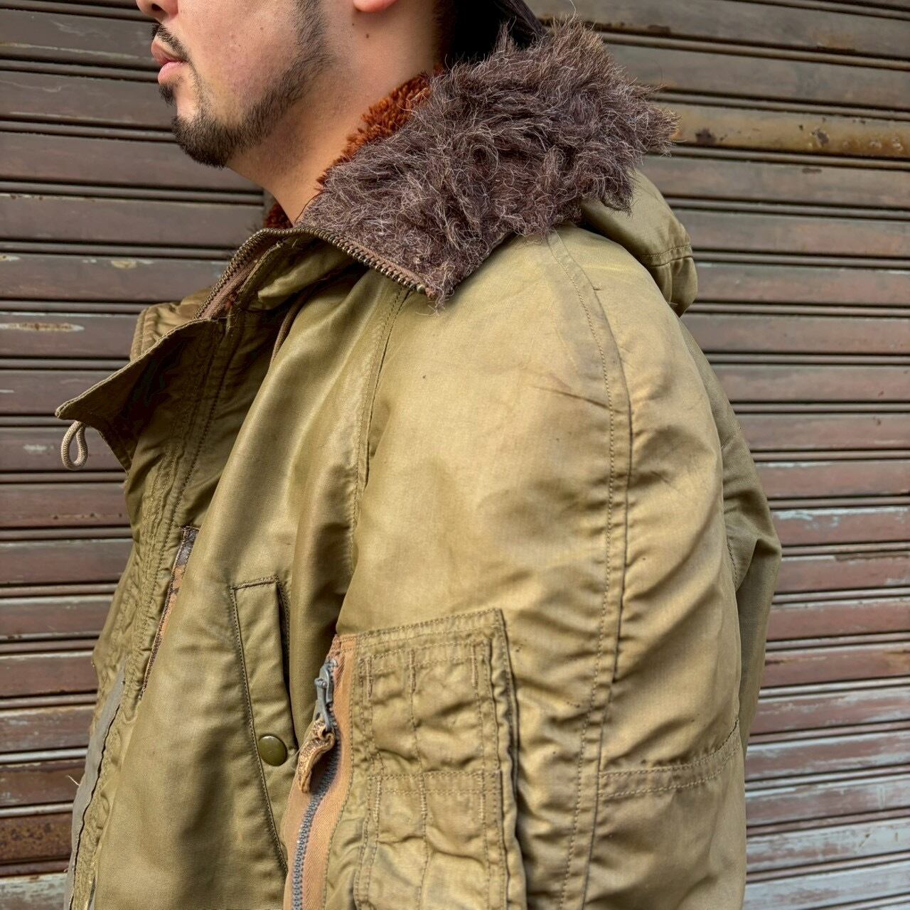 40s 陸軍航空隊 米軍実物 USAF オリジナル N-3 パーカー フライト