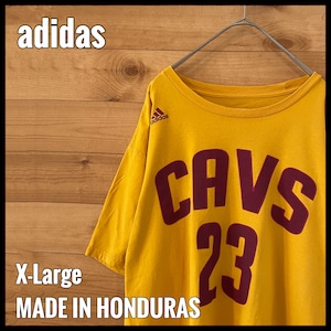 【adidas】NBA  クリーブランド・キャバリアーズ Tシャツ XL CAVS バスケ ロゴ ナンバリング アディダス us古着 アメリカ古着