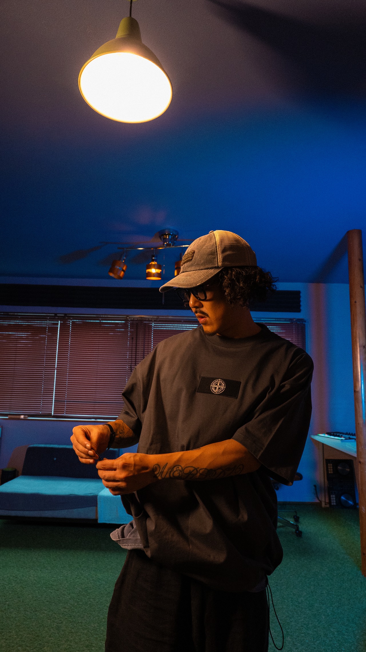 SMOKE ISLAND Relax Fit Jersey T-Shirt [SHADOW]