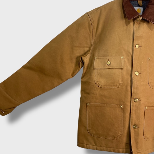 タグ付き未使用 carhartt カーハート ミシガンチョアコート ダックジャケット 茶系 S