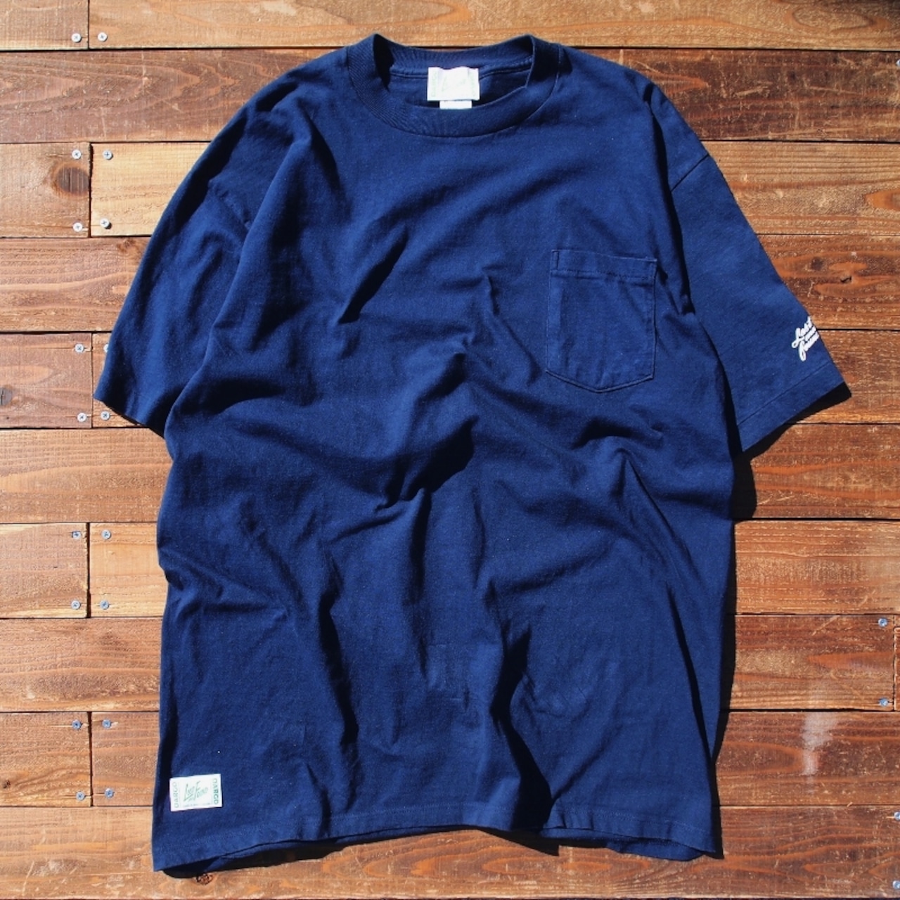 【LOST AND FOUND】"BACK PRINT" Vintage Pocket  BIG T-shirt (NAVY)