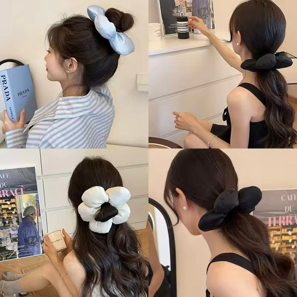 ビッグフラワーシュシュ