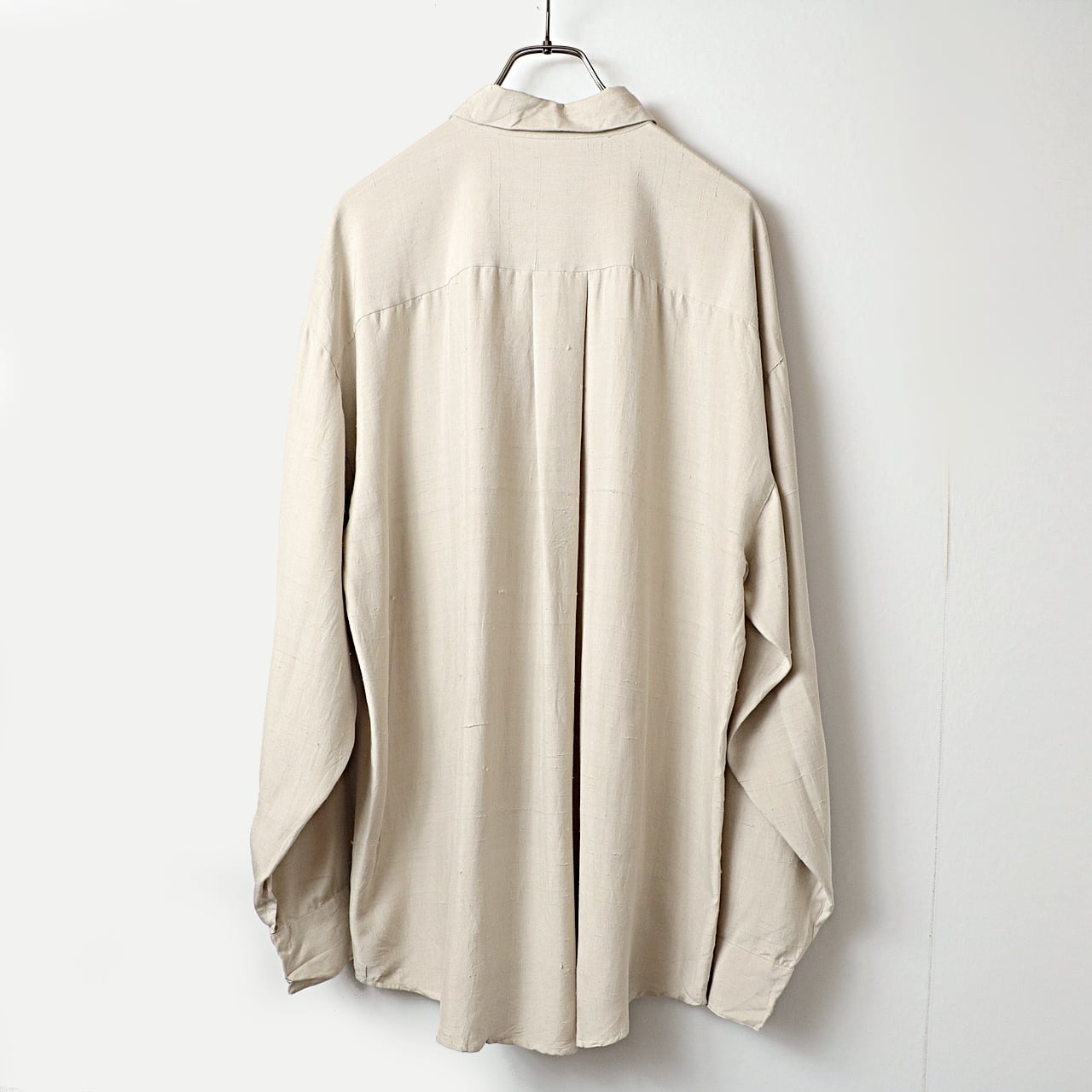 Dead stock 90s phiz シルク 長袖 シャツ khaki | khaki select Dead stock 90s phiz シルク 長袖 シャツ khaki | khaki select