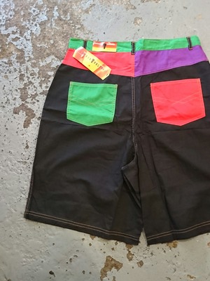 80s "SERGIO VALENTE" MULTI COLOR SHORTS N.O.S