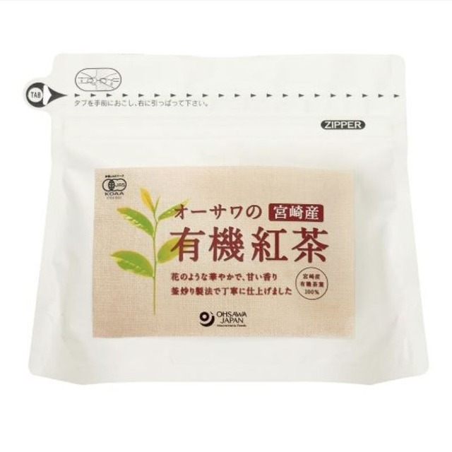 オーサワの宮崎産有機紅茶（ティーバッグ）　60g(3g×20包)