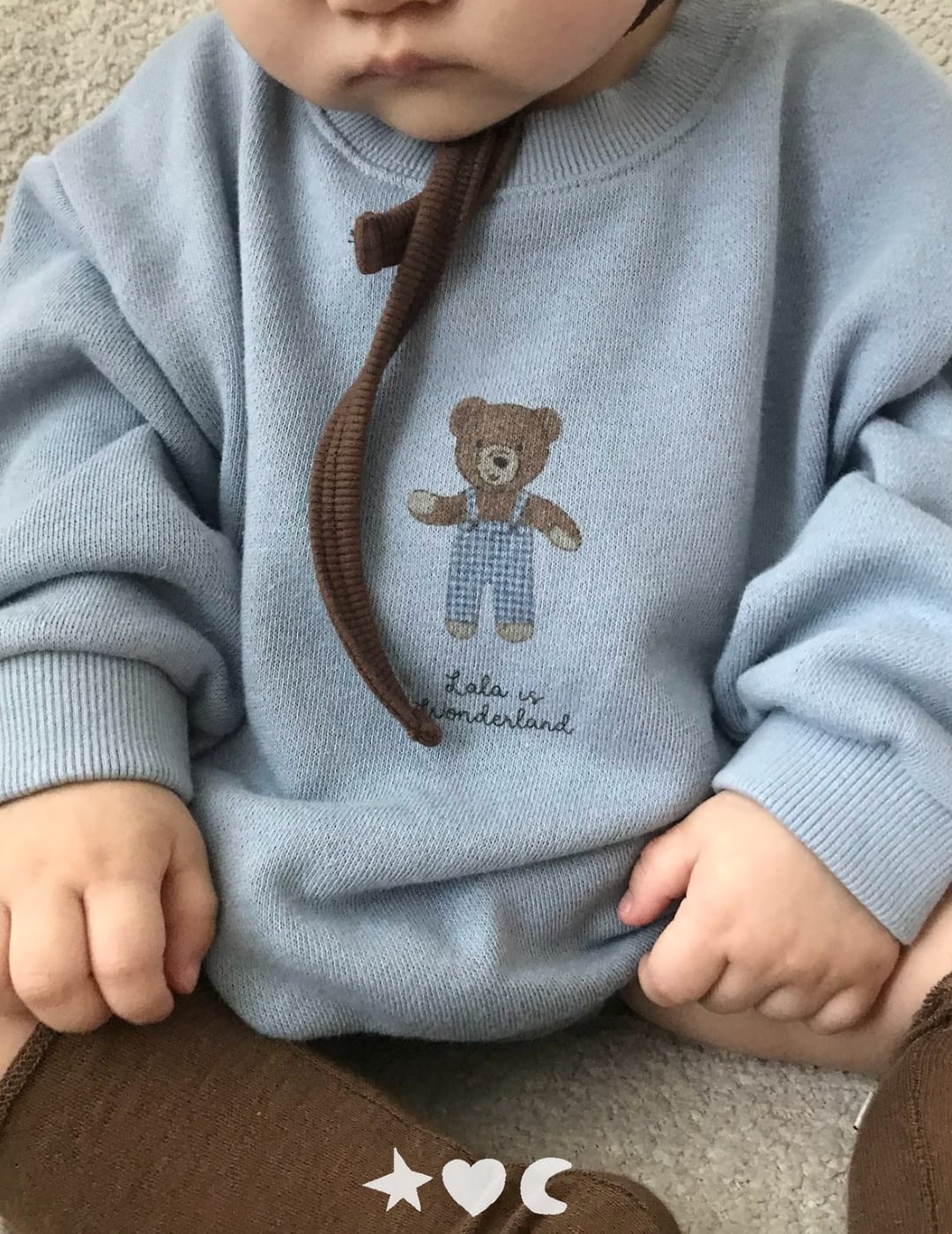 送料無料【予約】/  baby ベアロンパース /lalaland