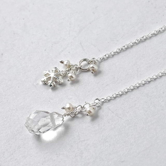 Lagoon Original クリスタル と スノー の アメリカン ピアス