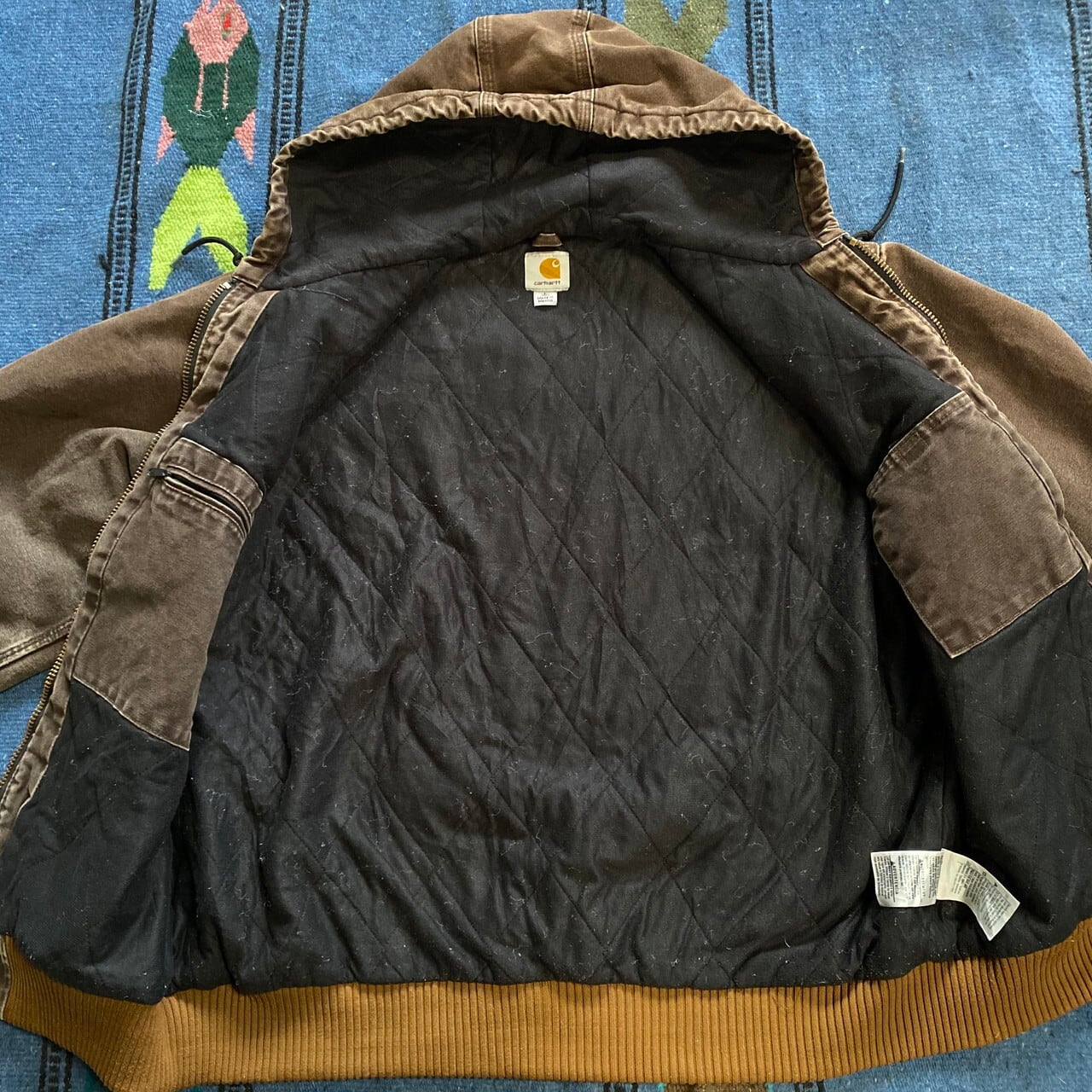 4XL【carhartt】カーハート アクティブジャケット ブラウン ダック地