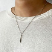 Hawaiian Rectangle Necklace〈316L〉