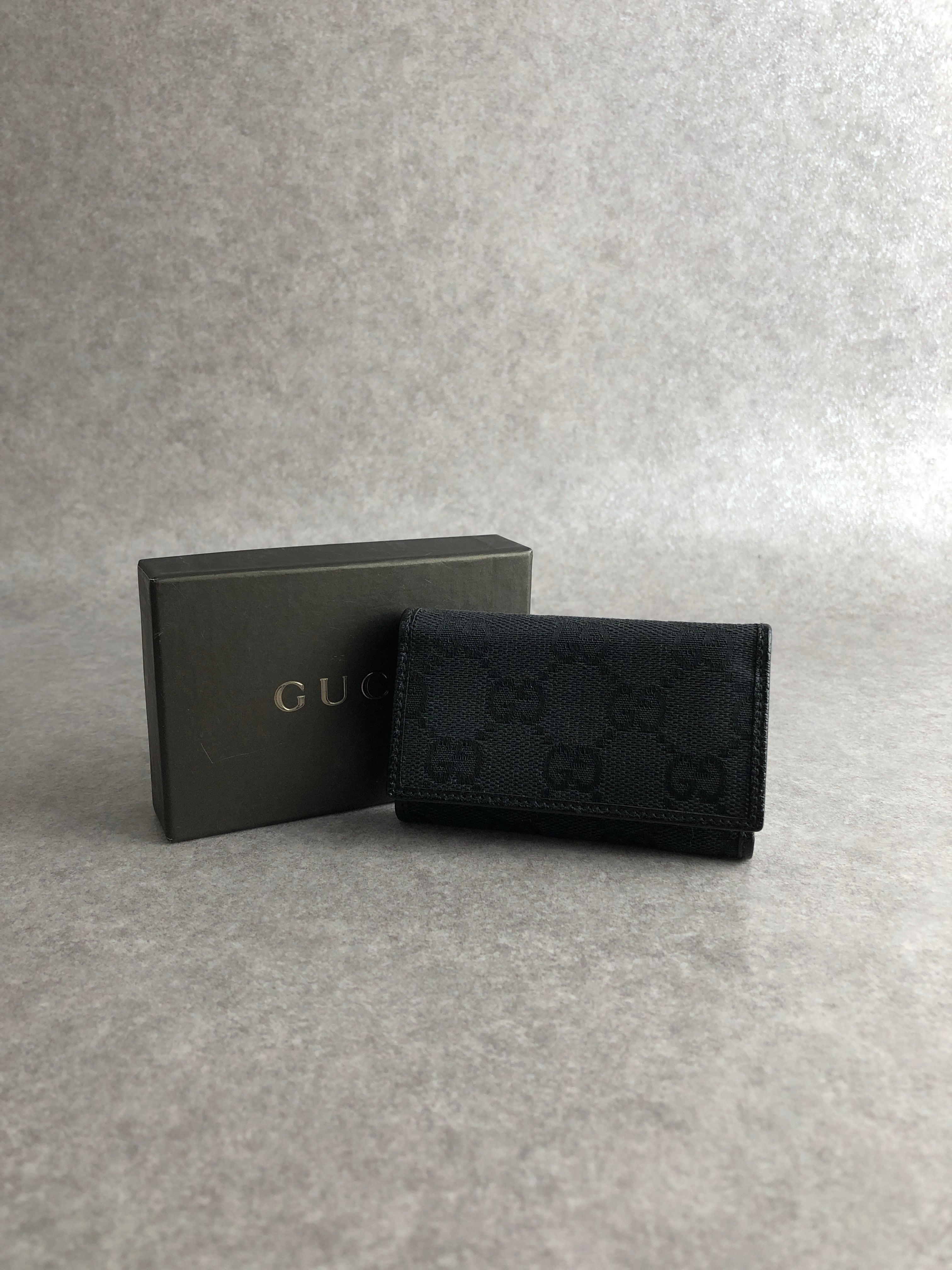 GUCCI グッチ GG柄 キーケース ブラック キャンバス 6連 04564R F40IR