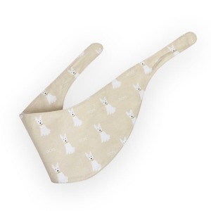 【予約】[ GOPE ] Picture Dog Bandana｜WHITE × BEIGE