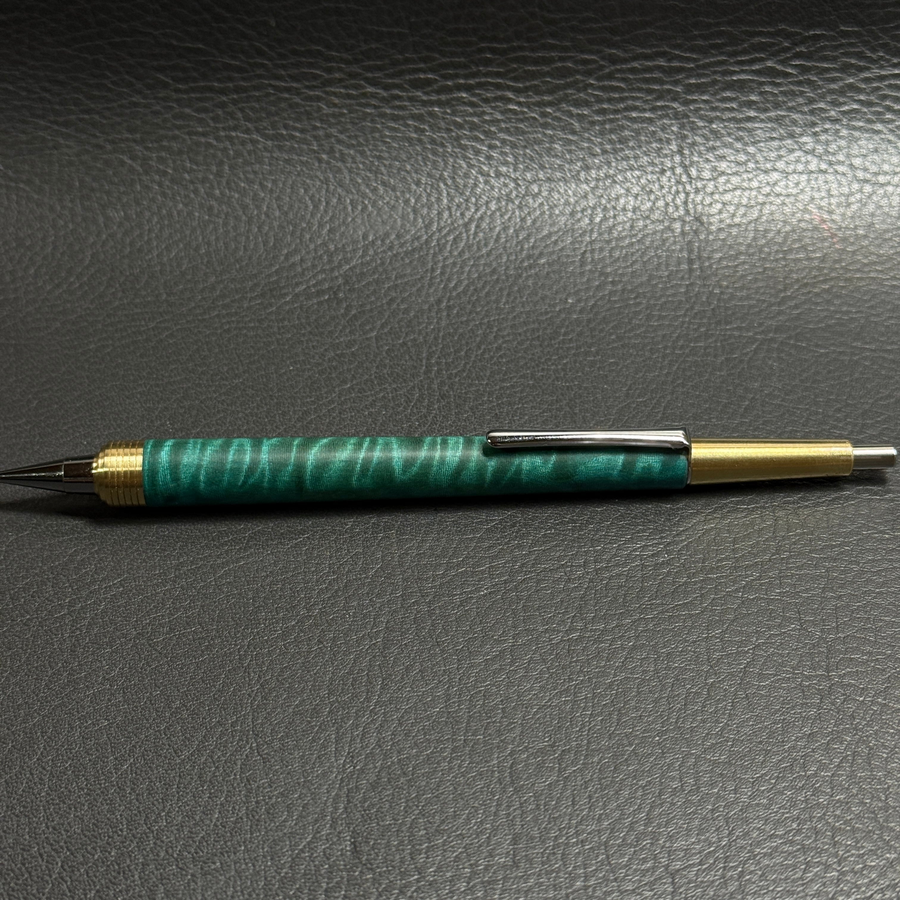 617栃トラ杢スタビ PG-5用カスタム木軸 先端Φ11 真鍮 | handwood