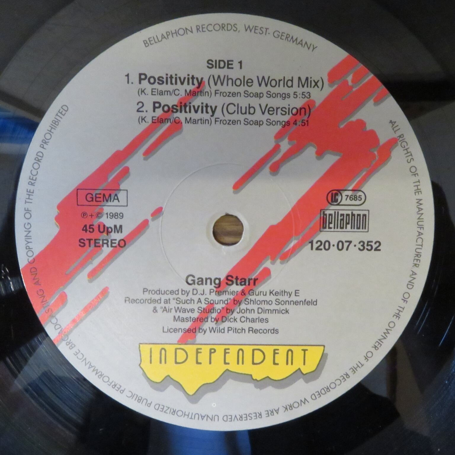 Gang Starr / Positivity [120-07-352] - 画像3
