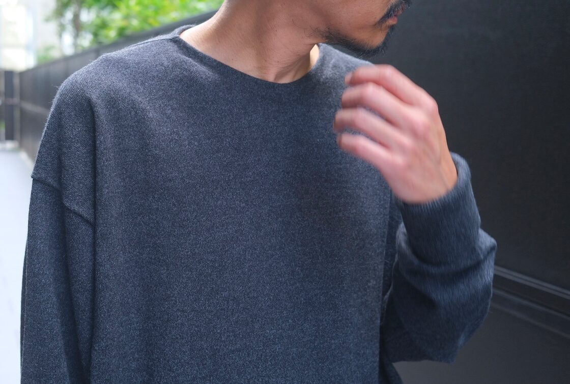 COMOLI(コモリ) / カシミアコモリニット -CHARCOAL-(A03-06012) | Pay ID
