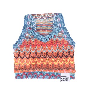 Tropical V-Neck Crop top / monchouchou