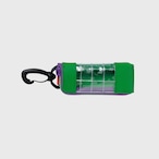 vibram light case (green×clear) with green glowing zip