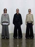 BALIANG Rib Plaid Patchwork V-neck Sweater