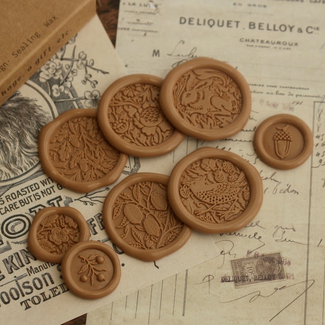 【50Packs】シーリングワックス Retro color【Caramel】