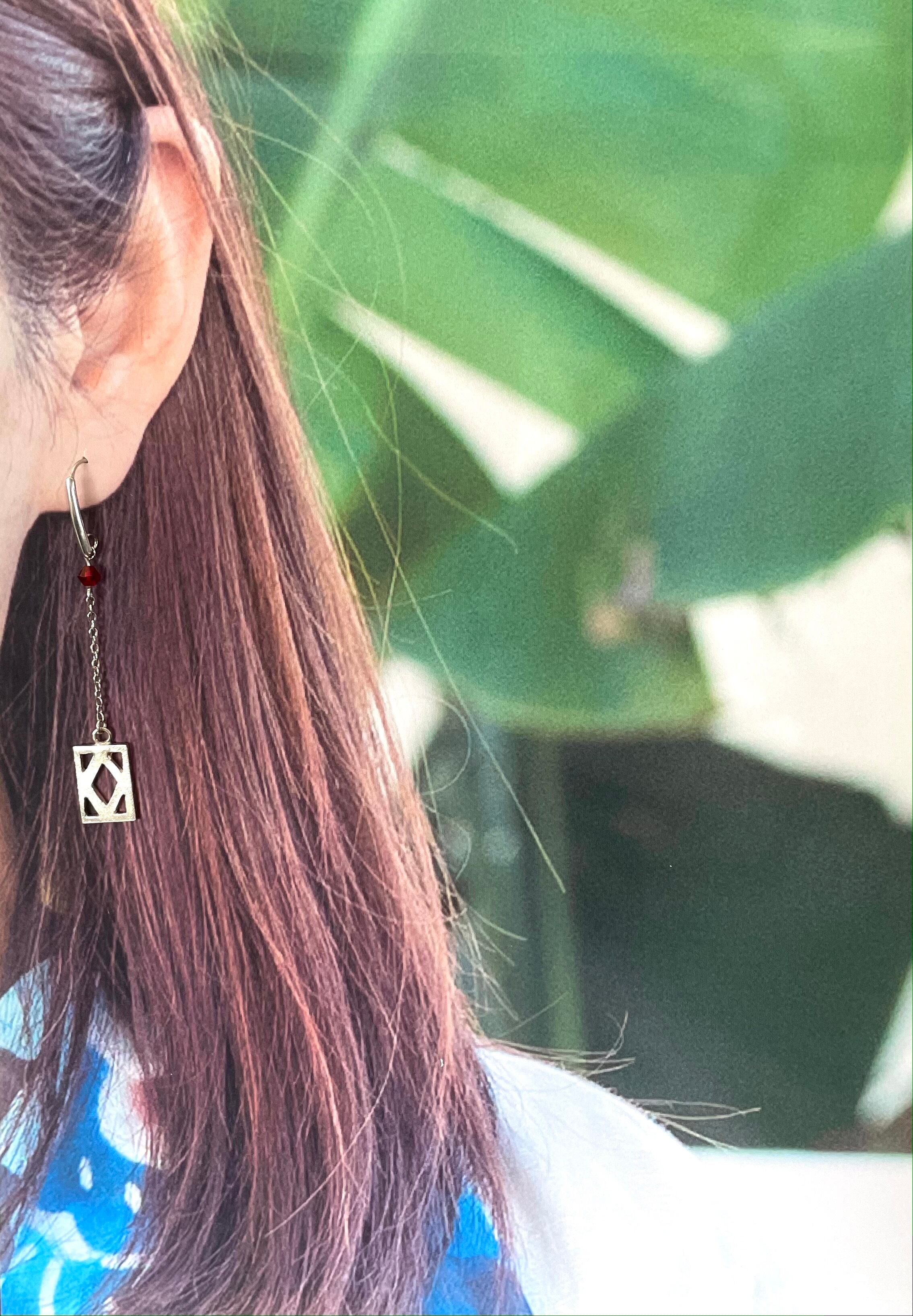 花ブロックピアス 「トキヲヘテ」