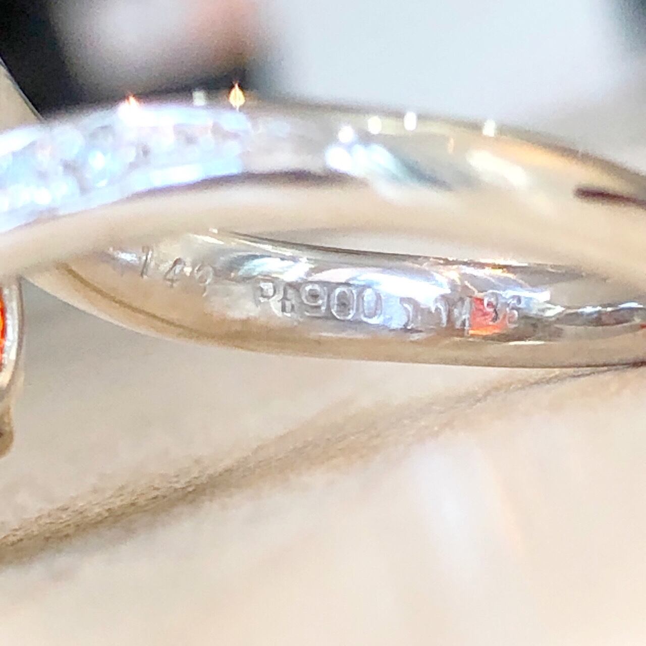 ✨ファイヤーオパール ✨1.4ctUP❣️ダイヤモンド Pt900 リング 指輪