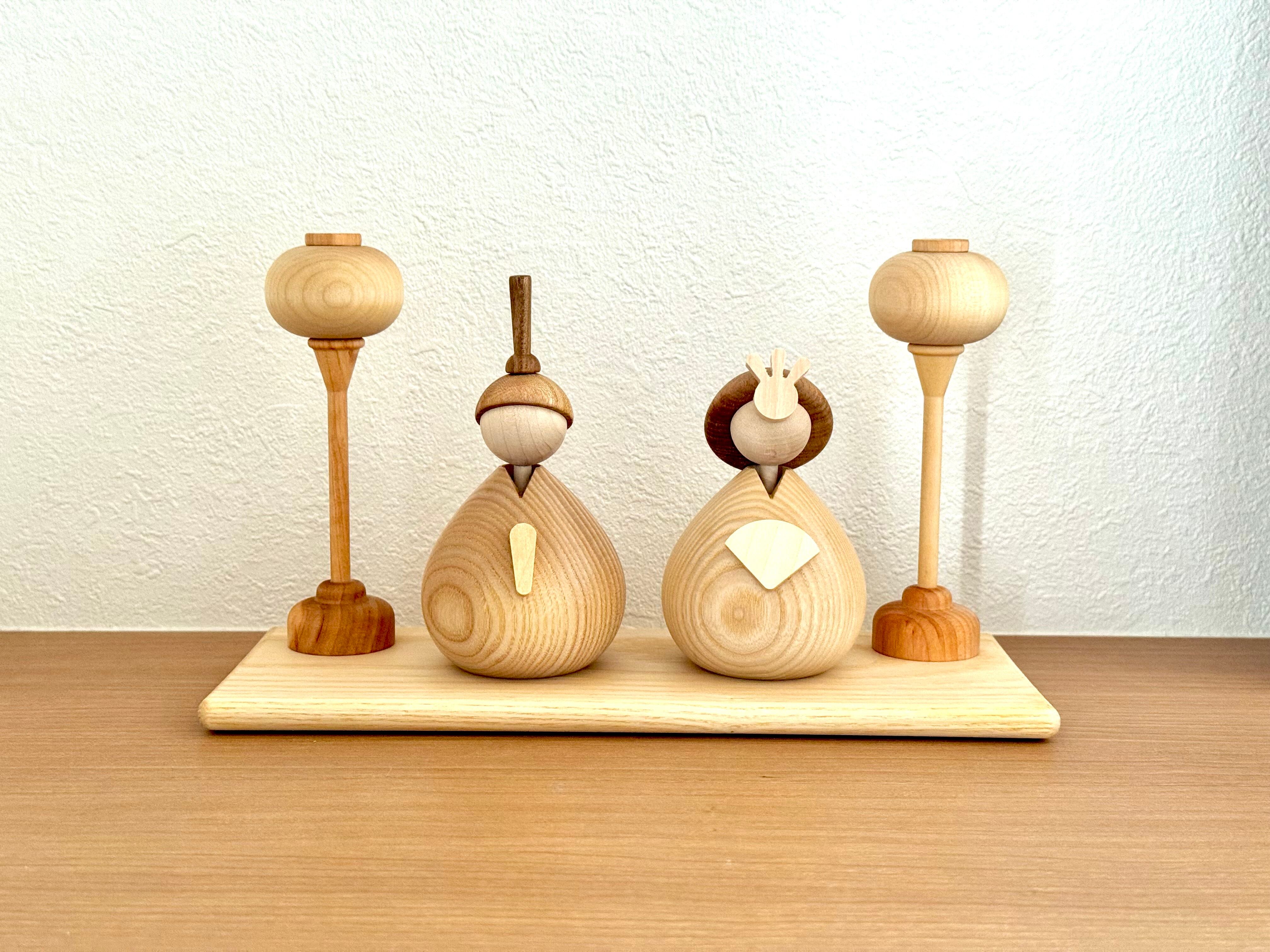 オリジナル おひなさま 〜koron〜 hina dolls yummy's original 木製