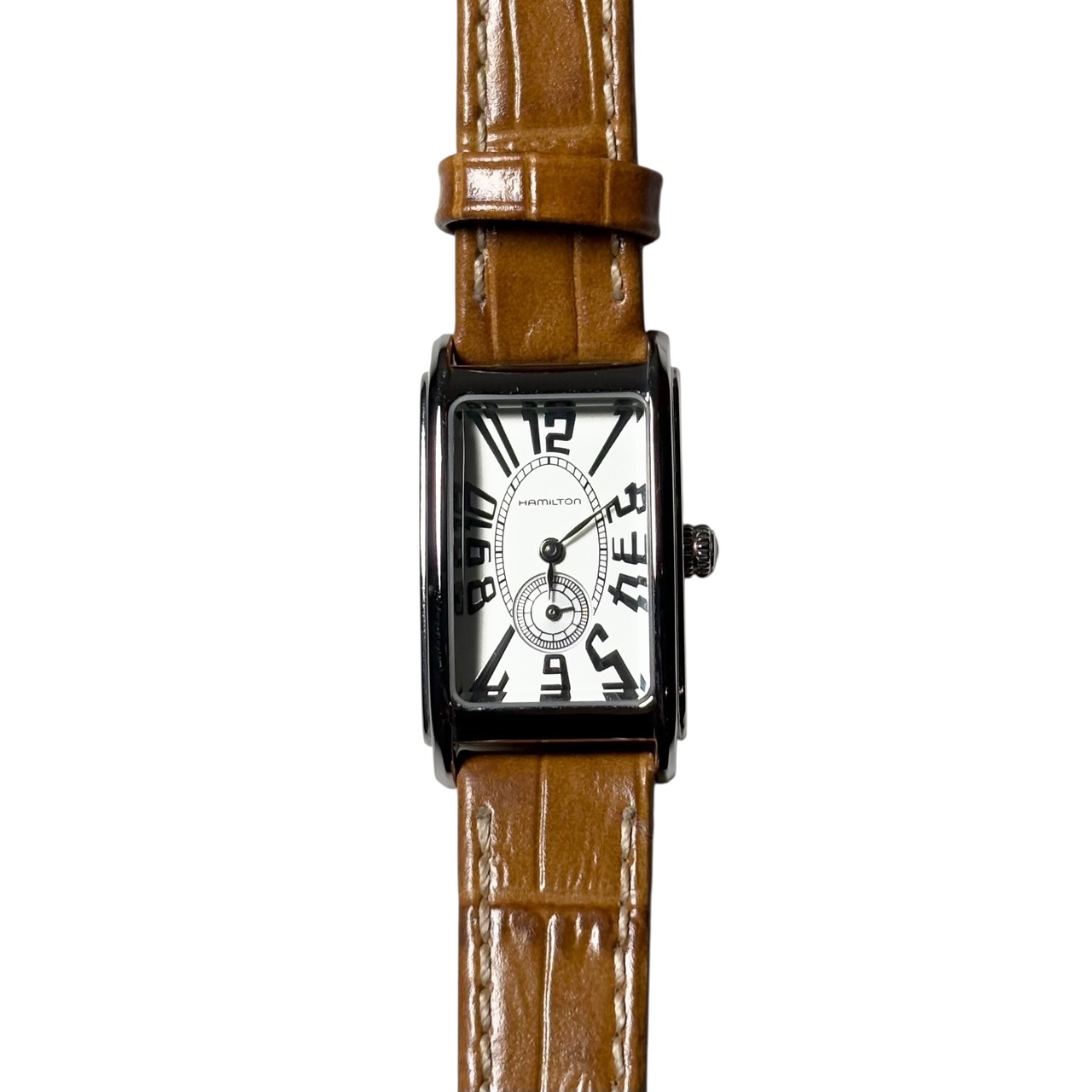 HAMILTON rectangular case quartz watch “ARDMORE”