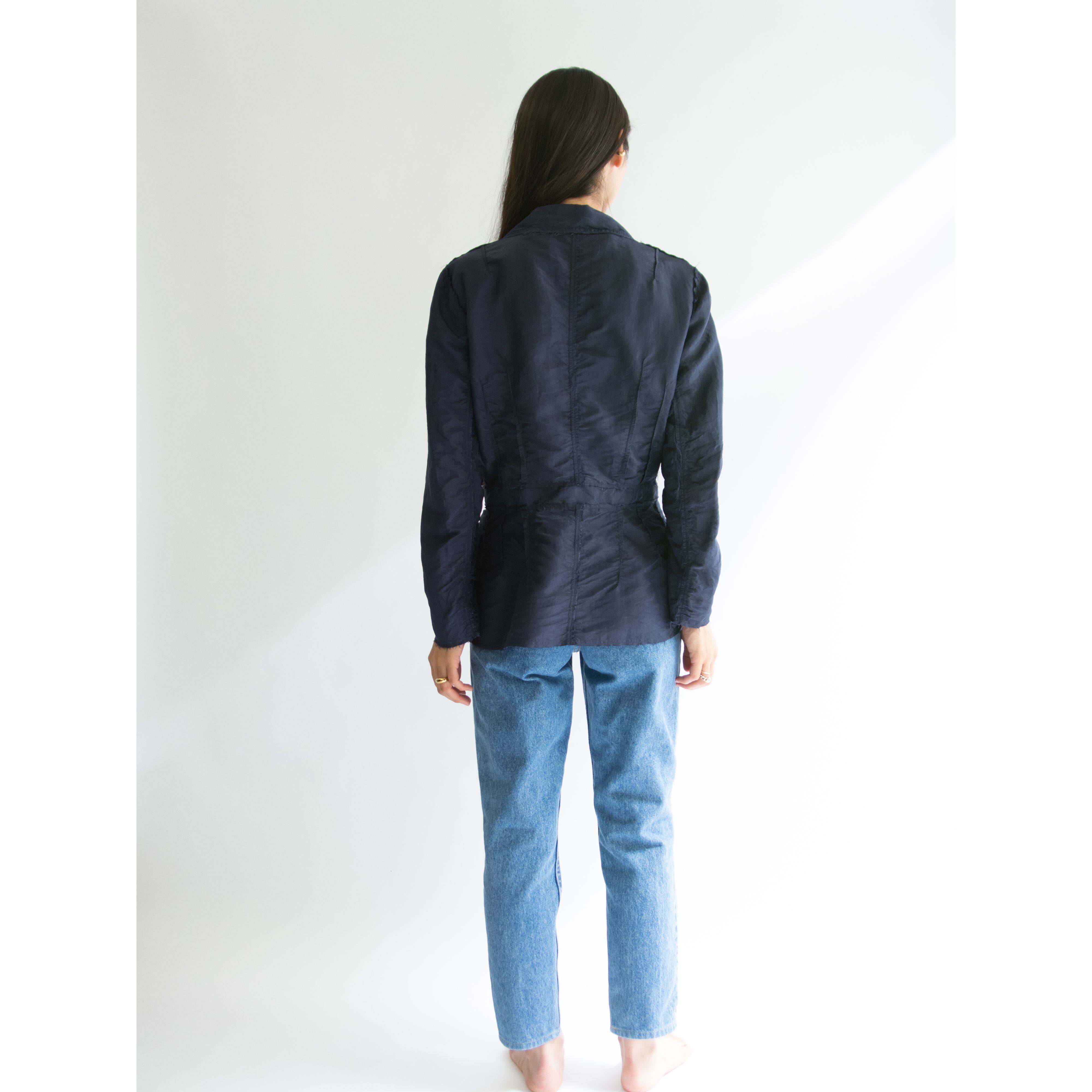 【LANVIN】Made in France 2005S/S 100% Silk Single Jacket（ランバン フランス製シルクジャケット）