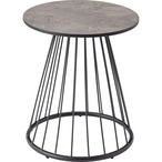テーブル PT-340 テーブル 丸 サイドテーブル ストーン柄 石目調 スチール アイアン 机 北欧 モダン インダストリアル シンプル カフェ おしゃれ リビング ソファーテーブル ベッドテーブル カフェテーブル 店舗