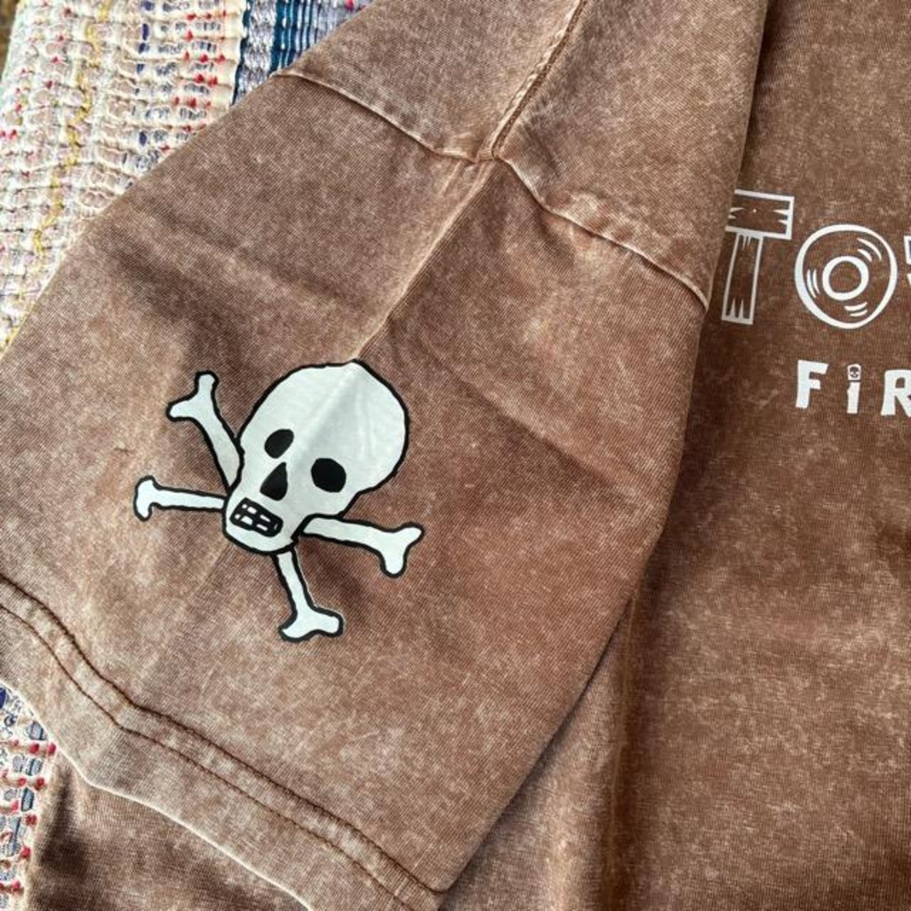 TOPANGA Lady's TOPANGA FIRECOUNTRY Pigment dyed T-shirt Kyushu island Brown 　ピグメントダイ半袖Tシャツ　九州アイランド　ブラウン　全4サイズ　