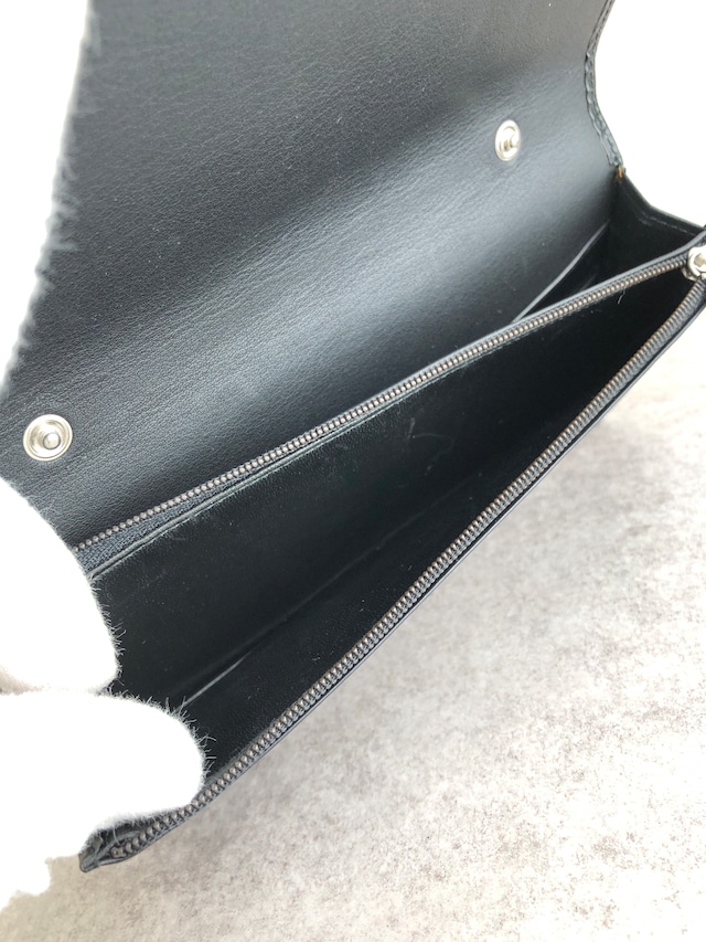 LOEWE ロエベ ショルダーウォレット ブラック ロゴ レザー vintage ヴィンテージ オールド yhs4zc