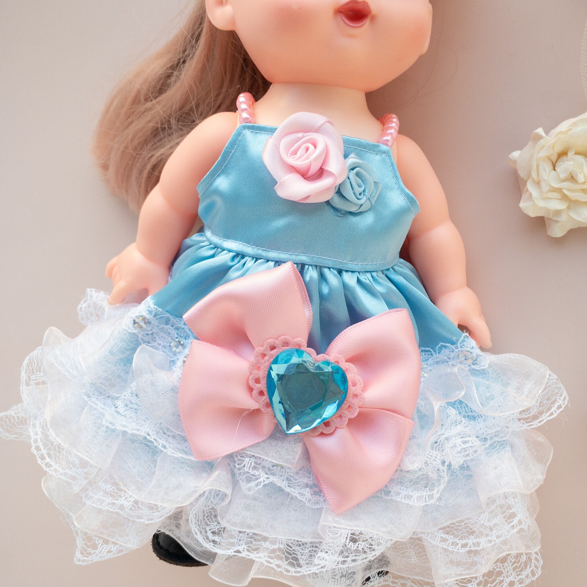 パーティドレス（水色2）メルちゃんソランちゃん | dollkamiyu